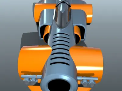 Fiction toy car concept  3D model