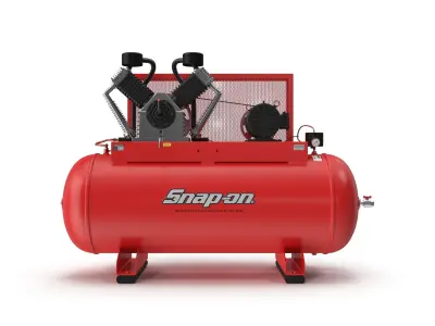 SO Air Compressor Stationary 120 gallon Low-poly 3D model