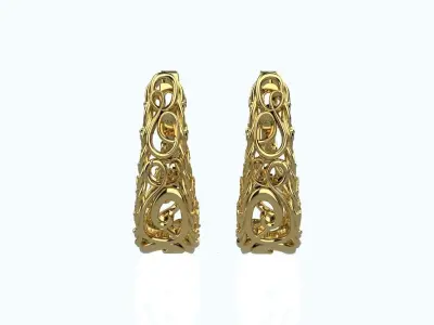 Beautiful Women Earrings 3D print model