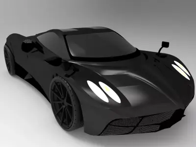 Sport car trim model 3D model