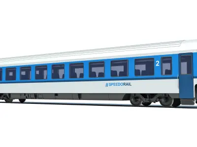 Passenger Car V12 3D model