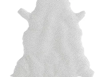 Reindeer skin carpet 3D model