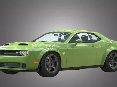 SRT HellCat -  Challenger 2021 3D model