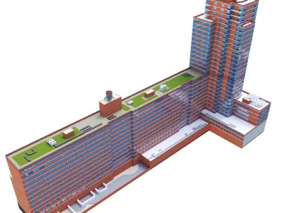 AVA High Line Building 3D model