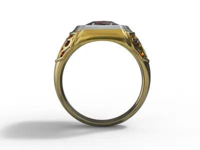 Men ring 3D print model 18