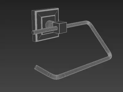 Violet Paper Holder Capless 3D model