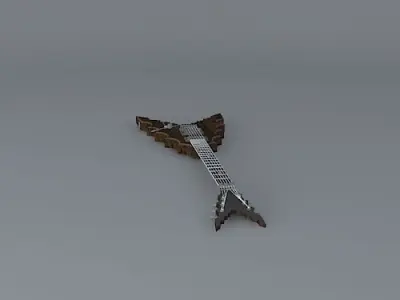Spiny v guitar Free 3D model