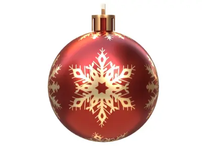 Christmas Ball Collection 02 Low-poly 3D model