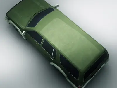 SUV 1 toyota land cruiser - toyota land cruiser Low-poly 3D model