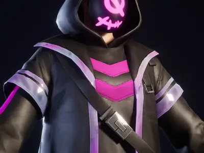 CYBERPUNK GUY 3D MODEL Low-poly 3D model