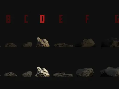 FREE  ULTIMATE ROCK BUNDLE and BONUS 4k Texture Variations Free 3D model