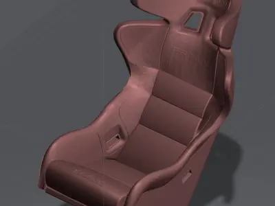 Scaled SPARCO PRO-ADV Ultralight Fiberglass Seat 3D print model