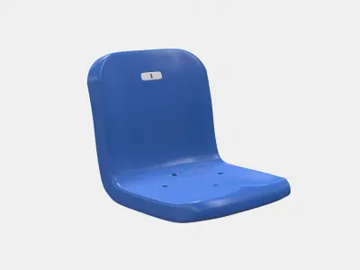 Stadium Seat Low-poly 3D model