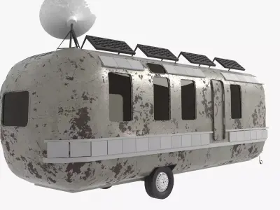 Old Caravan 3D model