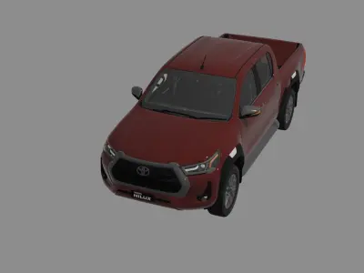 Toyota  Hillix Low-poly 3D model