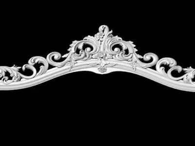 carved frame for mirror 3D model shop