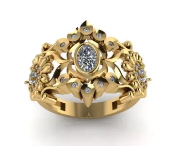 indian Ring 3D print model