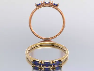 solitaire woman ring 3D print model purchase