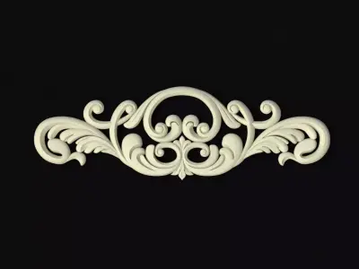 Central decor ornament for furniture 3D model 321