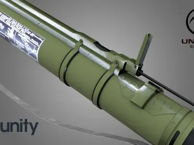 RPG-18 game ready 3d model with 4K-PBR textures for any engines Low-poly 3D model