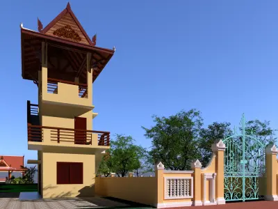 Fence Style 3D model
