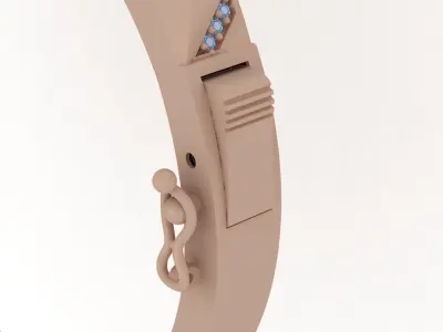 Bracelet 0013 Pyramid - Bangle  3D print model