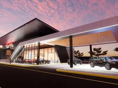 showroom automotif 3D model