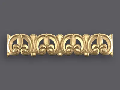 5 Borders Ornamental Pack 1 3D model