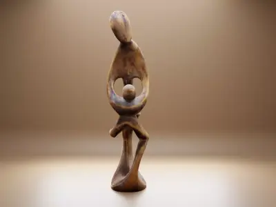 abstract figure art work 3D print model