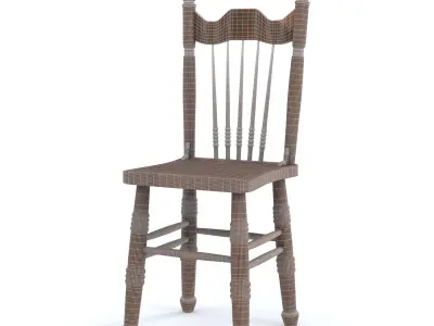 Wood Chair Furniture 3D model