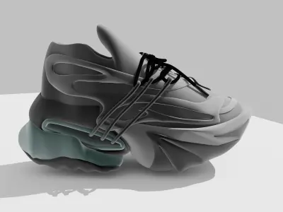 sport shoe Low-poly 3D model get