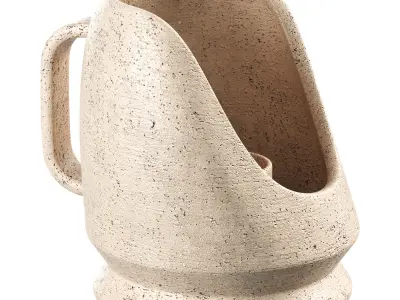 Vase Wabi sabi Low-poly 3D model