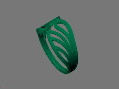 Women Ring Plain Ring Ready STL 3DM Models Womens Rings 3D print model 17