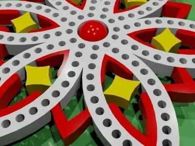 Christmas mini star  3D print model