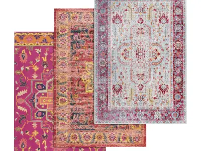 Rug Set 1673 3D model