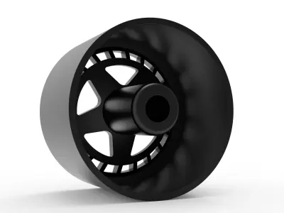 fuel off road warp beadlock wheel 3d print model 3D print model