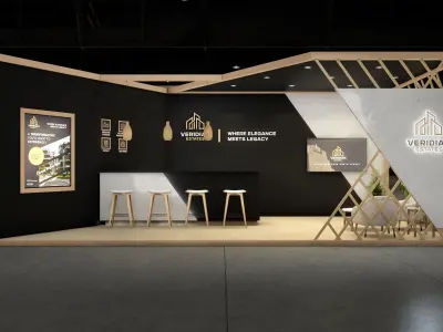 3D Exhibition stand Real Estate 3D model