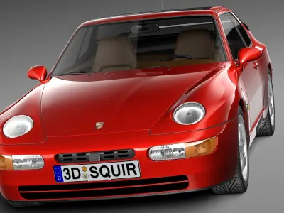 Porsche 968 1991-1995 3D model