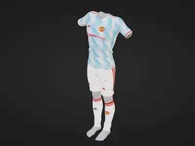 Manchester United Sportwear Low-poly 3D model
