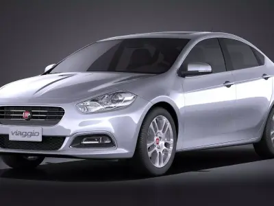 Fiat Viaggio 2013 VRAY 3D model