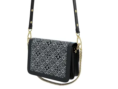 Louis Vuitton Dauphine Bag Black 1854 3D model