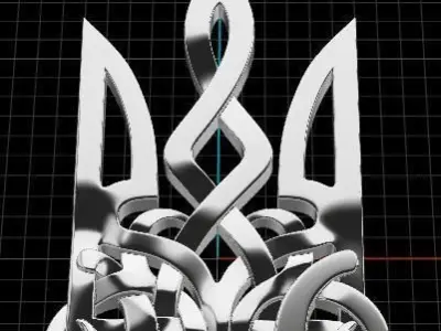 Ukrainian Trident 3D print model