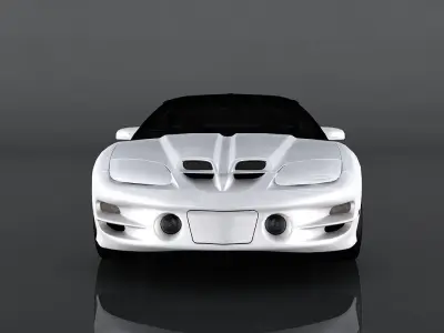 Pontiac Firebird Low-poly 3D model
