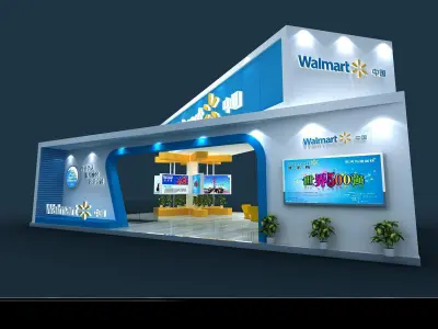 Booth - Area - 12X9-3DMAX2009-06 3D model