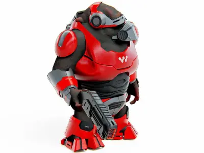 ALIEN TROOPER X-5 Rigged for Unreal Engine - Unity - MIXAMO 3D model