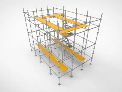 Scaffolding X 3D model