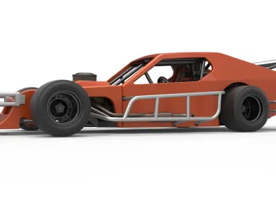 Asphalt Modified stock car Scale 1 to 25 3D print model