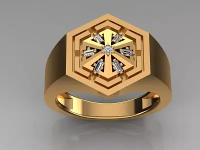 Band Ring 3D print model