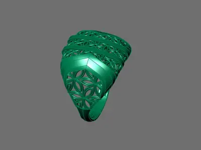 Women Ring Plain Ring Ready STL 3DM Models Womens Rings 3D print model 10