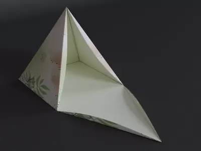 Pyramid giftbox Low-poly 3D model